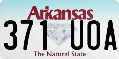AR license plate 371UOA