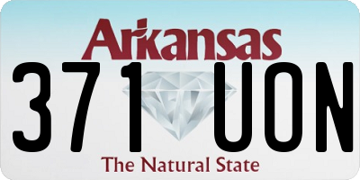 AR license plate 371UON