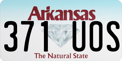 AR license plate 371UOS