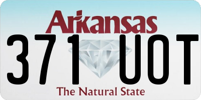 AR license plate 371UOT