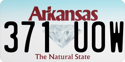 AR license plate 371UOW