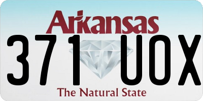 AR license plate 371UOX
