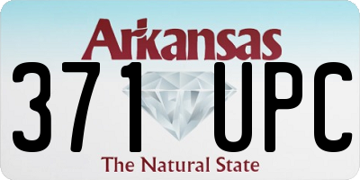 AR license plate 371UPC