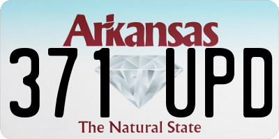 AR license plate 371UPD