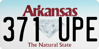 AR license plate 371UPE