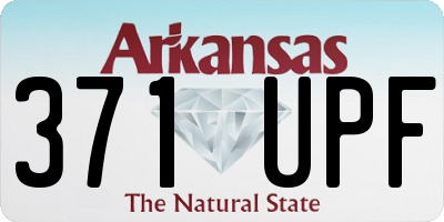 AR license plate 371UPF
