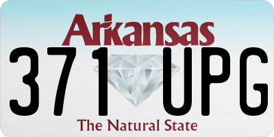 AR license plate 371UPG