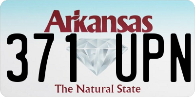 AR license plate 371UPN