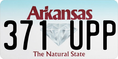 AR license plate 371UPP