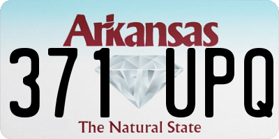AR license plate 371UPQ
