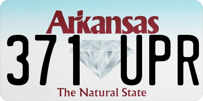 AR license plate 371UPR