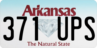 AR license plate 371UPS