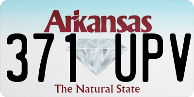 AR license plate 371UPV