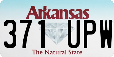 AR license plate 371UPW