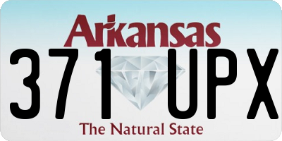 AR license plate 371UPX