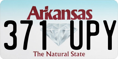 AR license plate 371UPY