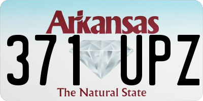AR license plate 371UPZ
