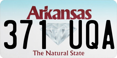 AR license plate 371UQA