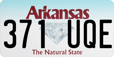 AR license plate 371UQE