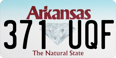 AR license plate 371UQF