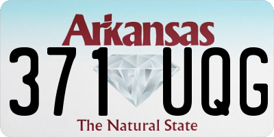 AR license plate 371UQG