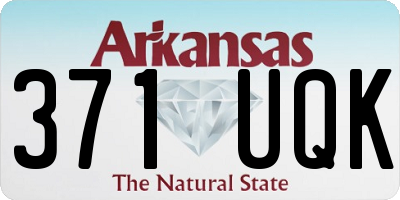 AR license plate 371UQK