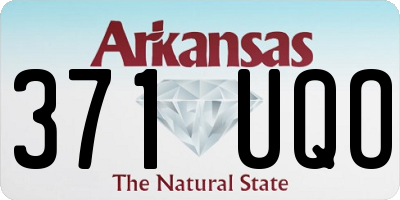 AR license plate 371UQO