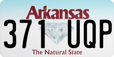 AR license plate 371UQP
