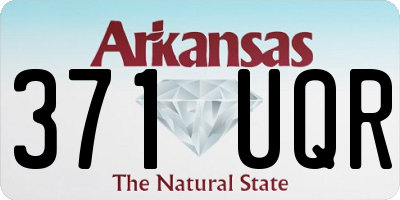 AR license plate 371UQR