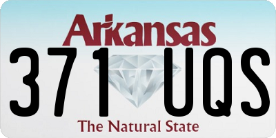 AR license plate 371UQS