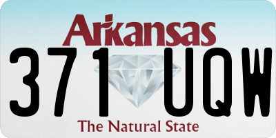 AR license plate 371UQW