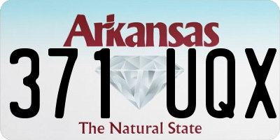 AR license plate 371UQX