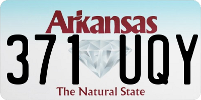 AR license plate 371UQY