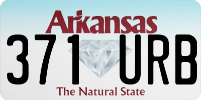 AR license plate 371URB