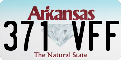 AR license plate 371VFF