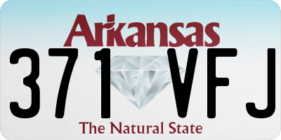 AR license plate 371VFJ