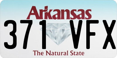 AR license plate 371VFX