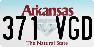 AR license plate 371VGD