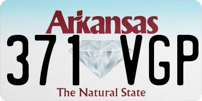 AR license plate 371VGP