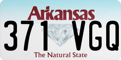 AR license plate 371VGQ