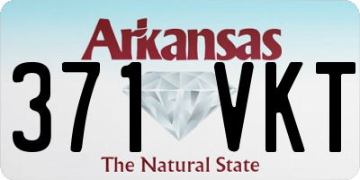 AR license plate 371VKT