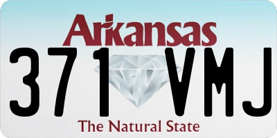 AR license plate 371VMJ