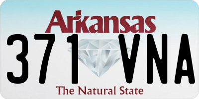 AR license plate 371VNA