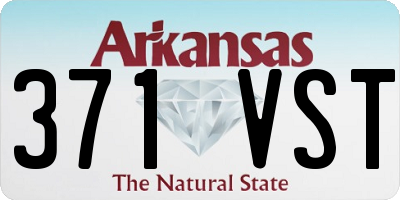 AR license plate 371VST