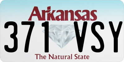 AR license plate 371VSY