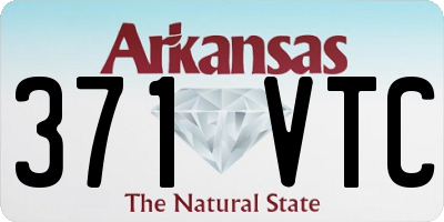 AR license plate 371VTC