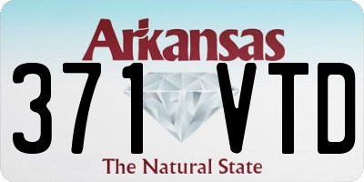 AR license plate 371VTD