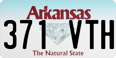 AR license plate 371VTH