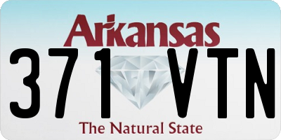 AR license plate 371VTN