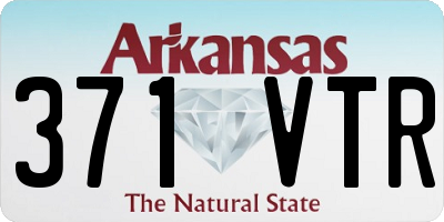 AR license plate 371VTR